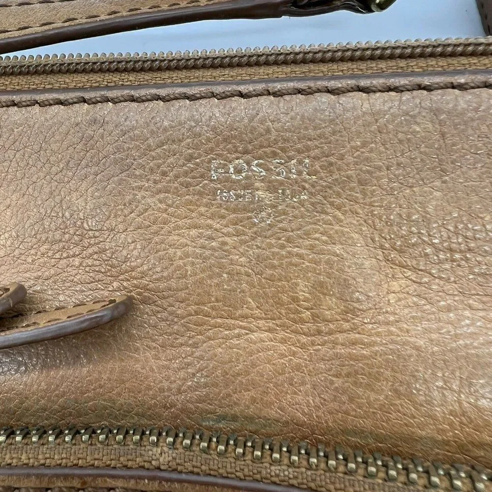 Fossil brown leather